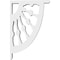 Ekena Millwork Classic Wagon Wheel Architectural Grade PVC Bracket, 5/8"W X 4"D X 6"H BKTP01X04X06CW - alternate 4